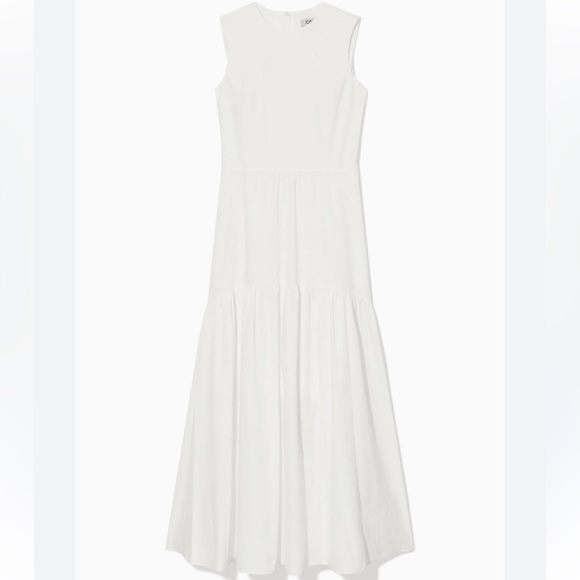Elegant White Sleeveless Dress Cos - Picture 2 of 6